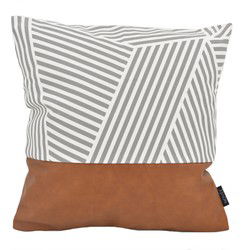 Vida Nova #2 | 45 x 45 cm | Kussenhoes | Katoen / PU Leder