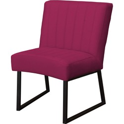 Eetkamerstoel - Hengelo - geschikt voor ronde tafel - stof Element fuchsia 19