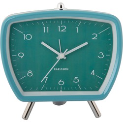 Karlsson - Wekker Candy Circus Retro - Turquoise blue