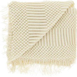 Unique Living - Plaid Palma Dove White -130x160cm