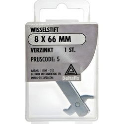 Wisselstift bout 8x62mm verz