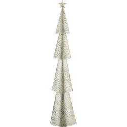 House of Seasons Kerstboom - L15 x B8 x H68 cm - Metaal - Zilver