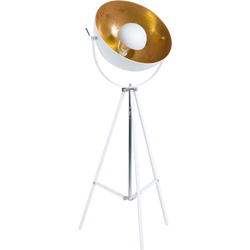 Beliani THAMES - Staande lamp-Wit-IJzer