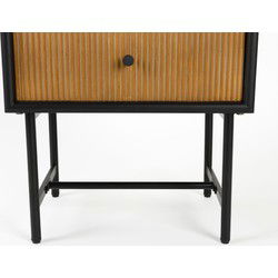 Housecraft Living Coztilla Kast/ Opbergkast Hoog Zwart/ Bruin