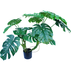 Greenmoods Kunstplant Monstera - Nep plant - 1 Stuk - 90cm  -