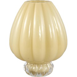 PTMD Vaas Syamer 1 - 21x21x27 cm - Glas - Creme