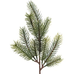 1x Kerstversiering dennentakken/dennentakjes groen 36 cm - Decoratieve tak kerst