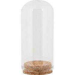 Clayre & Eef Glazen Stolp Ø 5x10 cm Transparant Glas