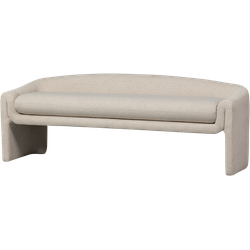 BePureHome Zone Bankje - Polyester - Beige - 58x160x55