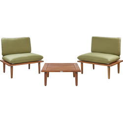 FRASCATI - Loungeset voor 2 - Olijfgroen - Acaciahout