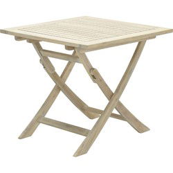 Kent opvouwbare tafel - 80x80 cm - acacia white wash