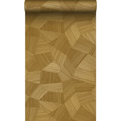 Origin Wallcoverings eco-texture vliesbehang grafisch 3D motief warm goud - 0.53 x 10.05 m - 347953