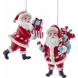 Retro Santa Gift Ass 4 Inch