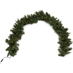 Riviera Maison Aspen Deluxe X-Mas Garland Incl. Light 270cm