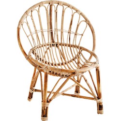 Madam Stoltz fauteuil bamboo naturel 63 x 61 x 67