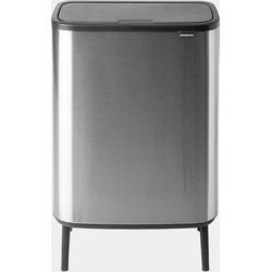 Bo Touch Bin Hi, met 1 binnenemmer, 60 liter - Matt Steel Fingerprint Proof