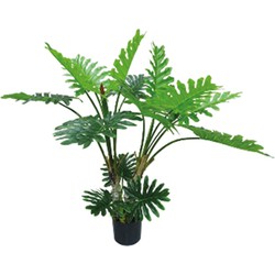 Kunstplant Philodendron 3-stam 120 cm - Buitengewoon de Boet