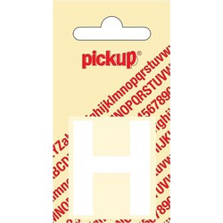 Plakletter Helvetica 40 mm Sticker witte letter h - Pickup