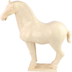 Fine Asianliving Chinese Horse Tang Dynasty Terracotta Pottery White
