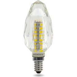 Groenovatie E14 LED Crystal Kaarslamp 3W Warm Wit