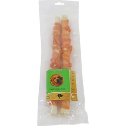 Natuurlijke snack zak a 2 gedraaide stick met kip 28 cm