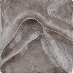 PTMD Wandpaneel Gihan - 55x5x55 cm - Aluminium - Zilver
