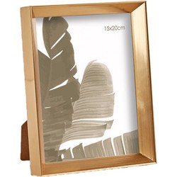 Kunststof fotolijst - goud - geschikt voor een foto van 15 x 20 cm - Fotolijsten