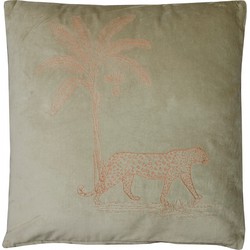 Home Delight sale 30% Kussen Jungle taupe velvet - Default Title