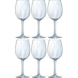 Arcoroc Wijnglazen Dolce Vina - 6x - rode wijn - glas - 360 ml - Wijnglazen