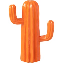 J-line - Cactus Polyresine Oranje Small - 20.5x9.5x28cm