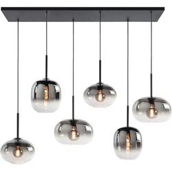Highlight Bellini Industriële Hanglamp – Smokeyglas – Zwart