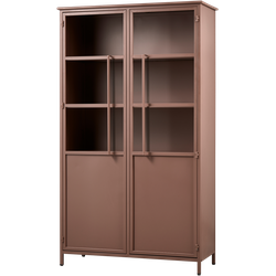 WOOOD Exhibit Vitrinekast - Metaal - Tan - 170x99x44