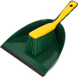 Buemag Stoffer en blik - voor buiten - 35 x 25 cm - kunststof - Stoffer en blik