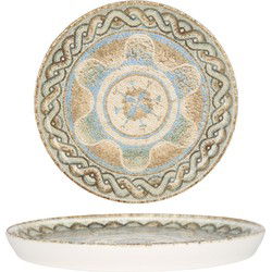 Rinart Dessertbord - Celest - Porselein - 20 cm - set van 6