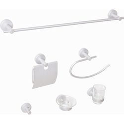 Beliani ZARUMA - Badkamer hardware set-Zilver-Aluminium