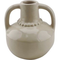 Vase - Pearl Neck - Stoneware- Sand- 11x10x12cm