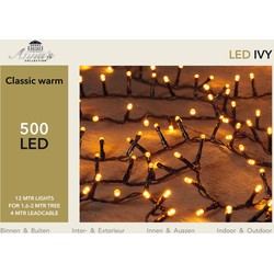 Led classic buitenverlichting ivy 500l/12m 4m aanloopsnoer zwart ip44