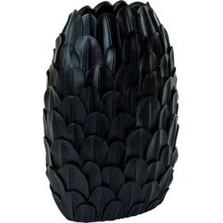 Vaas Feder - Zwart - 28.5x19x40cm