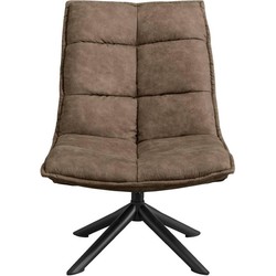 Fauteuil Lucas - Microleder Taupe