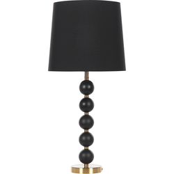 Beliani ASSONET - Tafellamp-Zwart-Staal