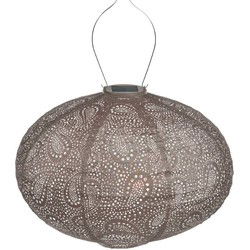 Oval dia. 40 cm Paisley taupe lampion