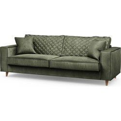 Riviera Maison Kendall Sofa 3,5 Seater, velvet I, ivy