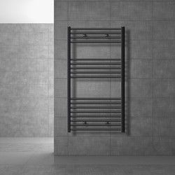 Badkamerradiator Sahara 750 x 1200 mm antraciet recht met zijaansluiting
