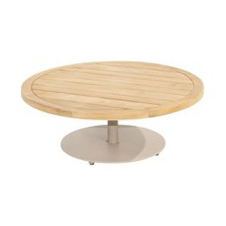 Volta teak salontafel centrale poot latte 80 cm dia. H30 cm 4SO - 4SO