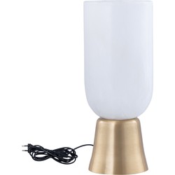 PTMD Torean Gold alabaster table lamp on gold base M