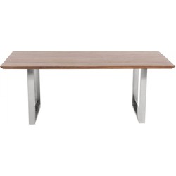 Eettafel Symphony Donker Chroom 160x80cm