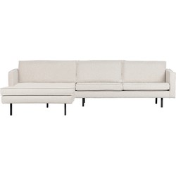 BePureHome Rodeo Chaise Longue Links - Bouclé - Naturel - 85x300x155