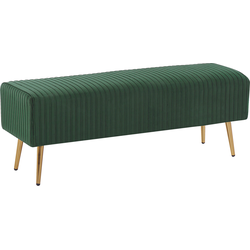 PATERSON - Hocker - Smaragdgroen - Fluweel