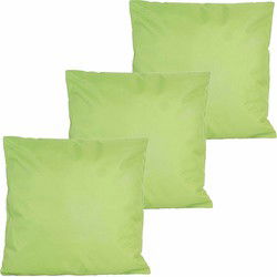 Anna's collection buitenkussens - 3x - groen - 60 x 60 cm - Sierkussens