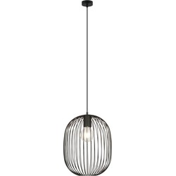 Industriële hanglamp Alfieri Zwart